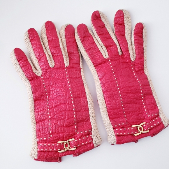Vintage Aris Snuggler Red Gloves - Picture 2 of 10
